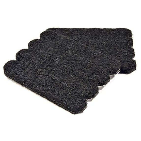 TruGuard 93508TV Felt Strips, Self-Adhesive, Black, 1/2 x 2-5/8-In., 16-Pk. - Quantity 10