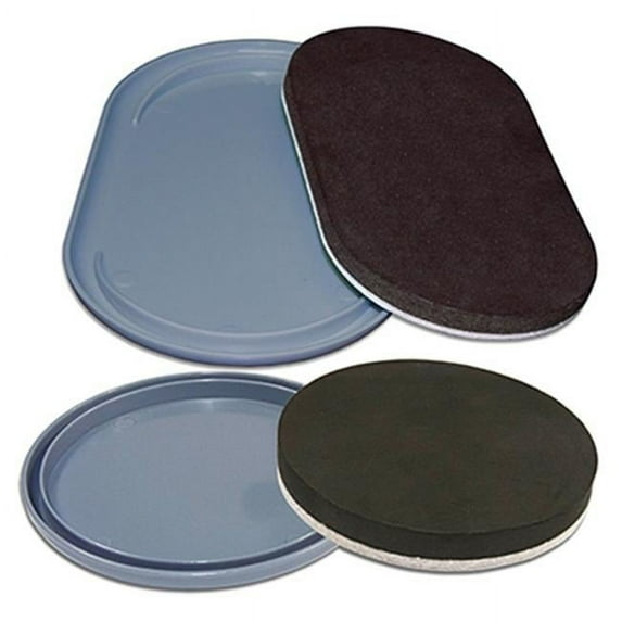 TruGuard Furniture Felt Glides, 2-In-1 Convertible, Tan Round, 16-Pk.