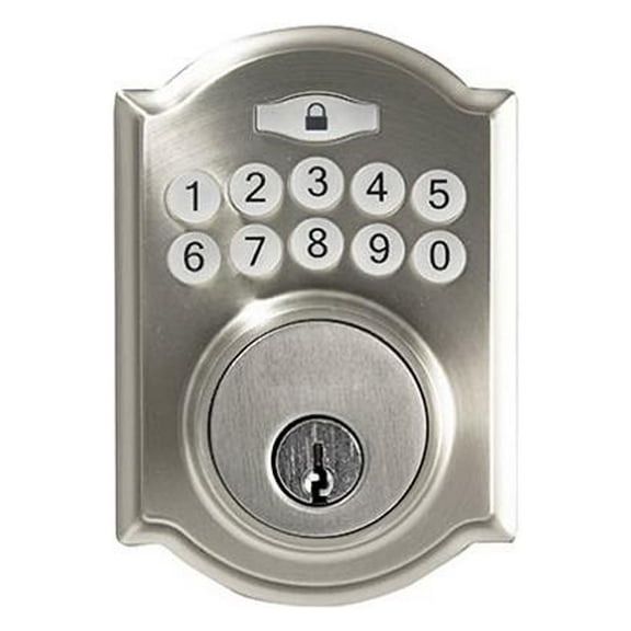 TruGuard GA7X2D01AA KD Castle Electronic Deadbolt, Satin Nickel - Quantity 4