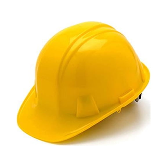 TruGuard HP14130-TV Hard Hat, Cap Style, Ratchet Adjustment, Yellow - Quantity 16