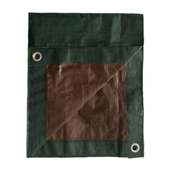 TruGuard MD-GT-GB-1020 Storage Tarp Cover, Green/Brown Polyethylene, 10 x 20-Ft. - Quantity 4
