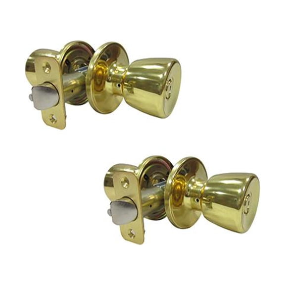 TruGuard TS700BD KD Tulip Entry Twin Pack, Polished Brass - Quantity 6