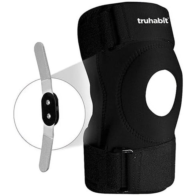 TruHabit Neoprene,Plastic Hinged Knee Brace For Knee PainOpen Patella Knee Support For Men