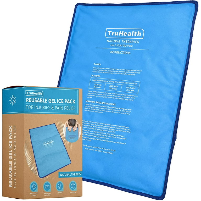 TruHealth | Reusable Gel Ice Pack | For Hot & Cold Muscle Therapy | Extra  Large | Pack of 1