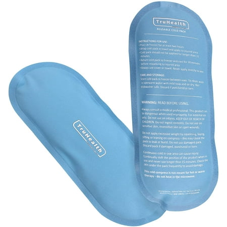TruHealth | Reusable Gel Ice Pack | Standard Size | Pack of 2 | Light Blue