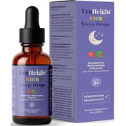 TruHeight Kids Sleep Tincture Ages 2+ Watermelon Flavor - Babies, Toddlers & Kids Natural Sleep Aid - Baby, Toddler, Child Melatonin 2 Year Old+ Vitamin B6, Riboflavin, Zinc, Copper, Lemon Balm
