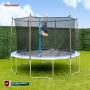 TruJump 12' Trampoline with Safety Enclosure & Jump Mat with Lifetime Warranty