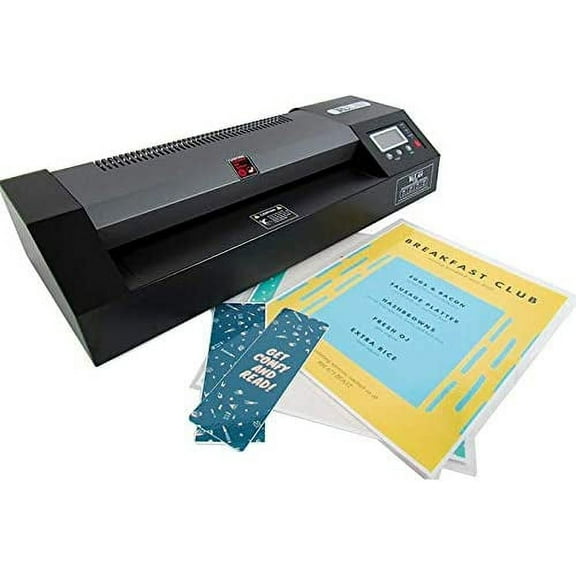 TruLam 12.5" Pouch Laminator with Variable Temperature and Speed | Compatible with 3 Mil - 10 Mil Thermal and Cold Pouches | Laminates Documents & Photos | Low to Medium Volume Use | 1-Year Warranty