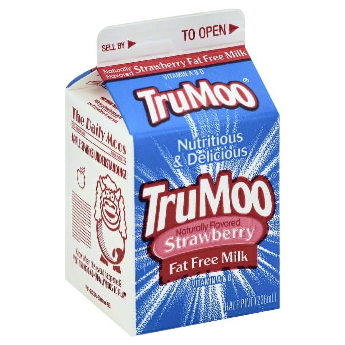 TruMoo FatFree Strawberry Milk, 8 Fl. Oz.