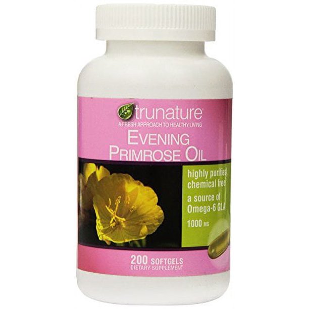 TruNature Evening Primrose Oil 1000 mg, 200 Softgels