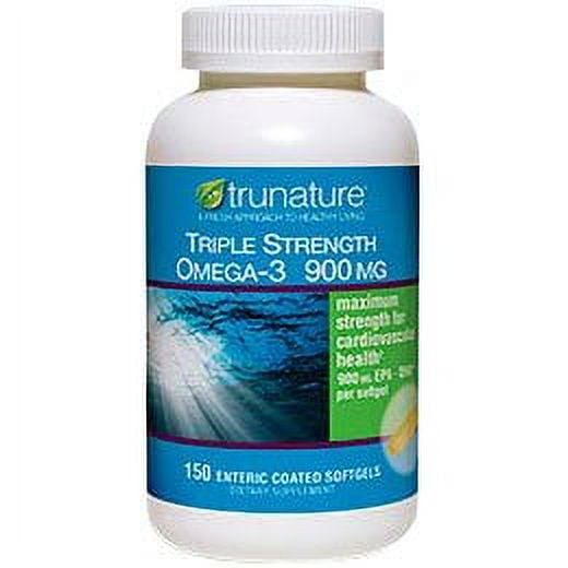 TruNature Triple Strength Omega3 900 mg 150 Enteric Coated Softgels