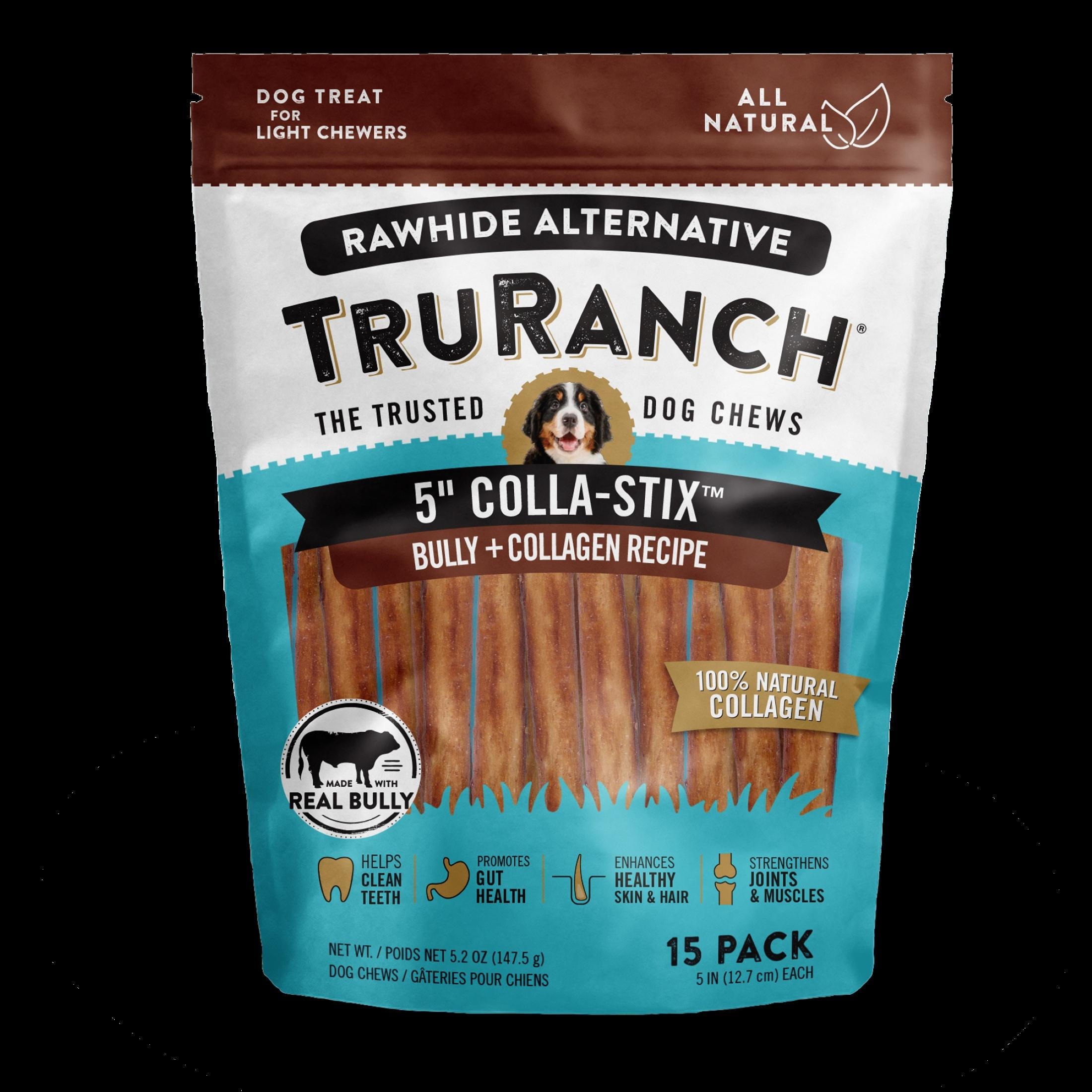 TruRanch AllNatural Rawhide Alternative Dog Treats, Collagen Sticks
