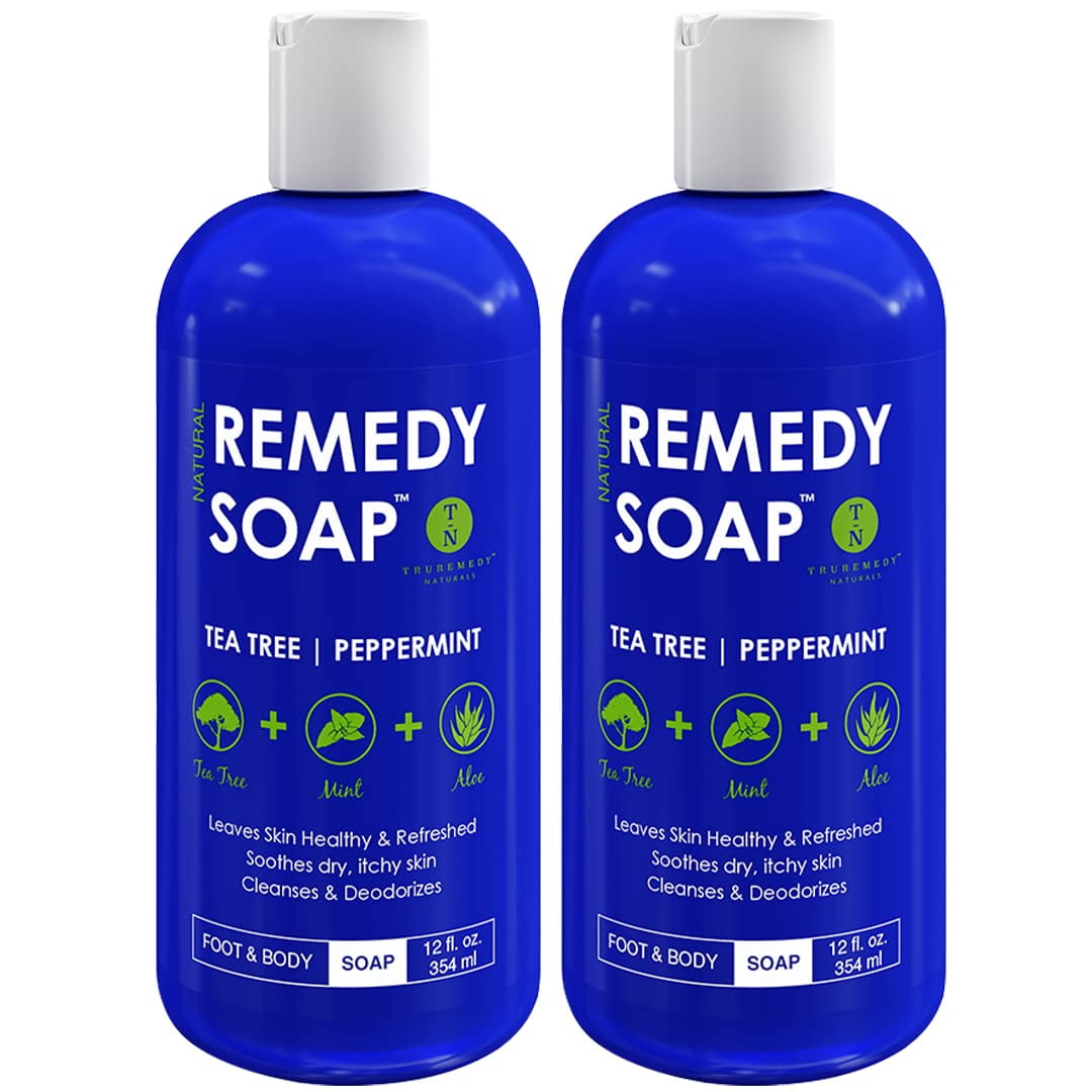 TruRemedy Soap Pack of 2, Helps Wash Away Body Odor, Soothe Athlete's