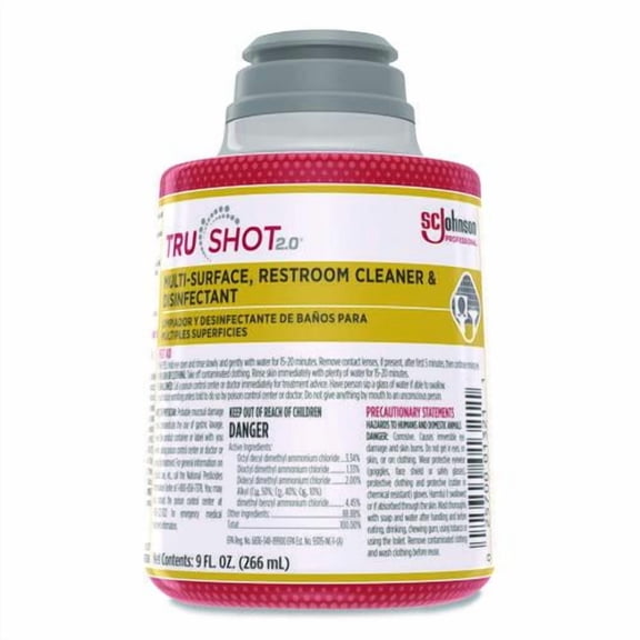 TruShot 2.0 Disinfectant Multisurface Cleaner, Fresh Scent, 9 oz Cartridge, 4/Carton | Bundle of 2