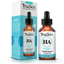 TruSkin Hyaluronic Acid Face Serum, Dual-Action Hydration with Ceramides & Aloe, 1 fl oz