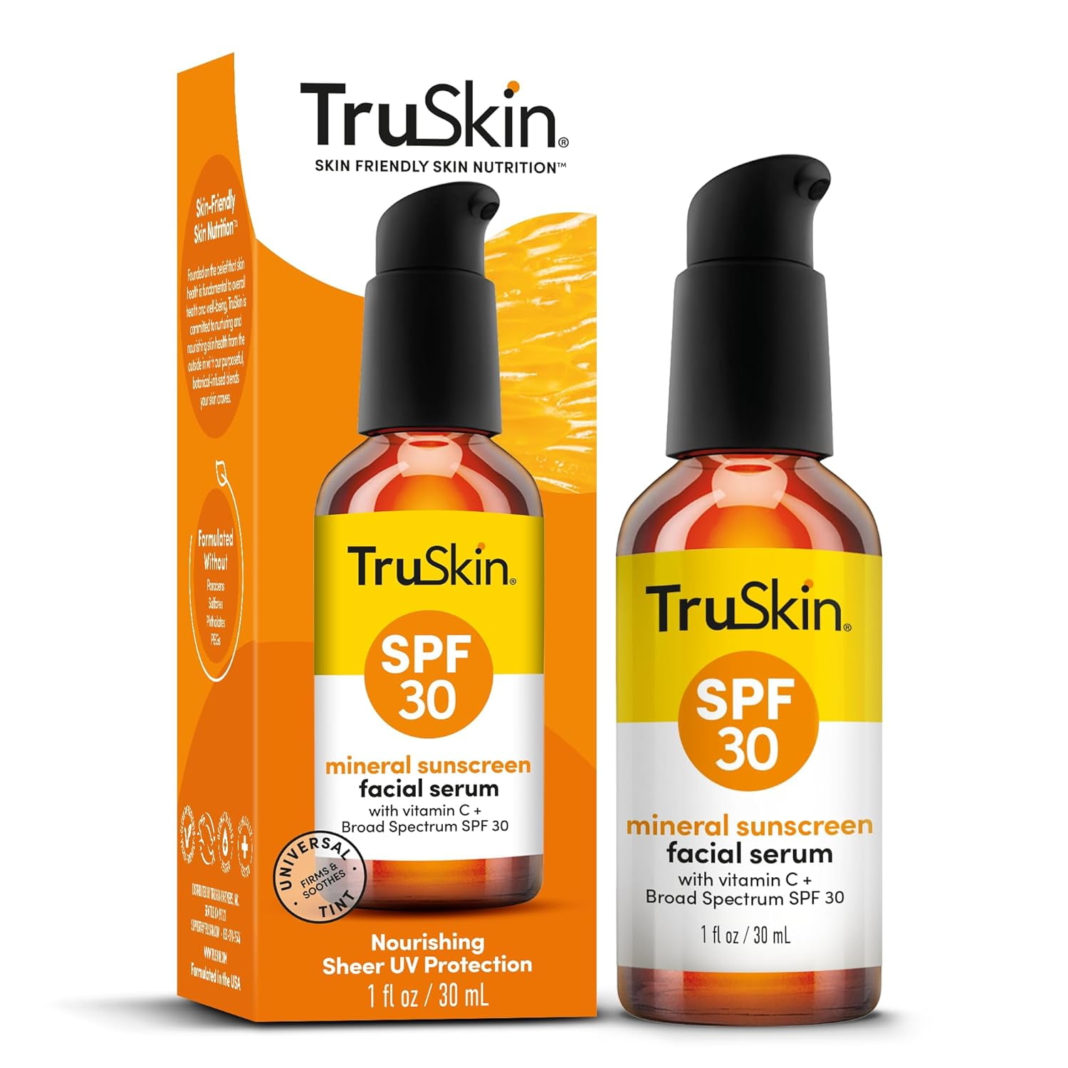 TruSkin Mineral Sunscreen Facial Serum with Vitamin C - SPF 30 - 1 fl oz