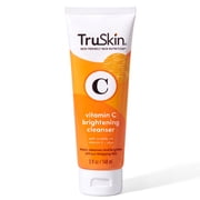 TruSkin Vitamin C Brightening Cleanser For Face   With Vitamin C, Vitamin E, Rosehip Oil, Aloe Vera   Deep Clean and Refresh, 5 fl oz