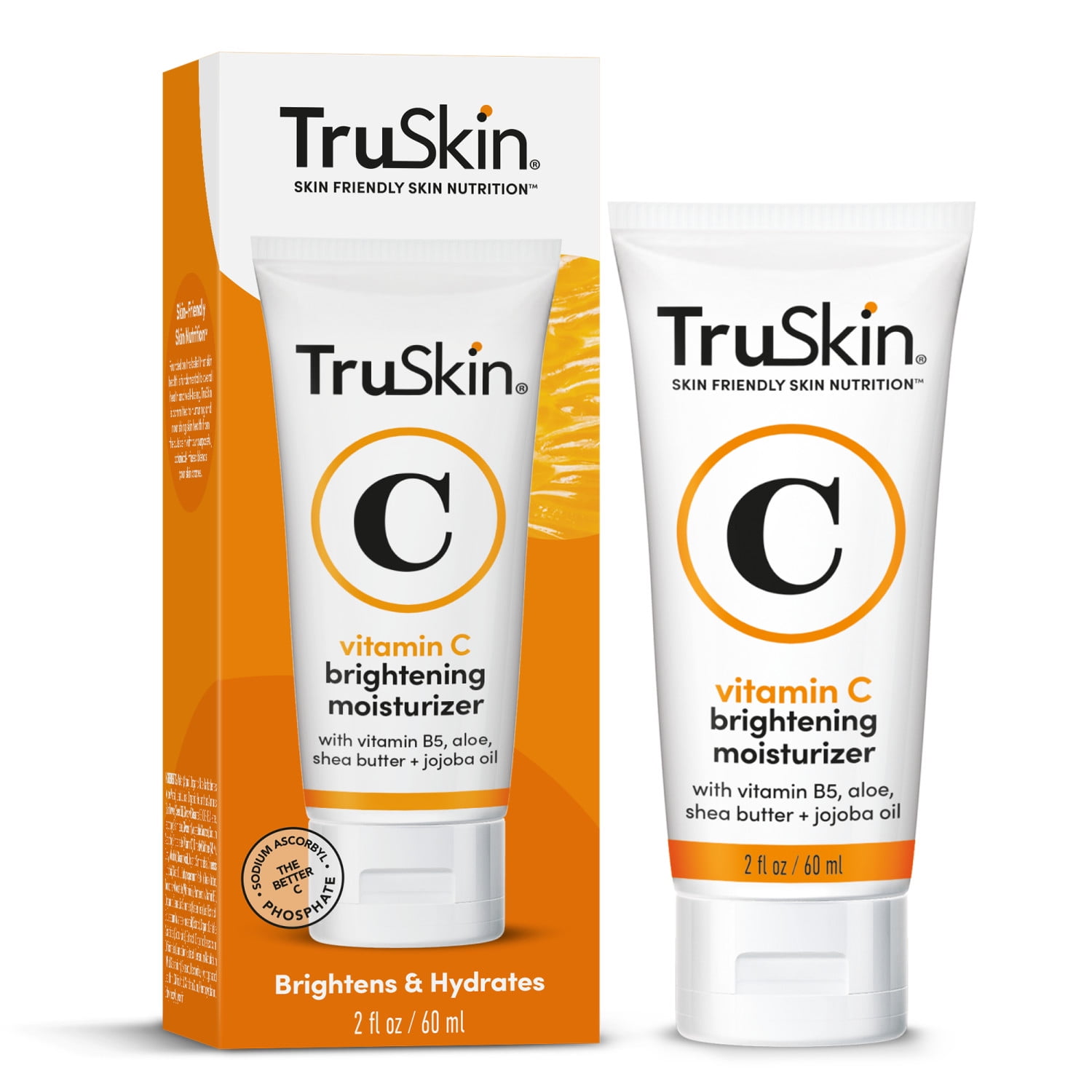 TruSkin Vitamin C Brightening Moisturizer For Face With Vitamin C, Vitamin B5, Vitamin E, Jojoba Oil, Aloe Vera Anti Aging, Wrinkle Cream, 2 fl oz