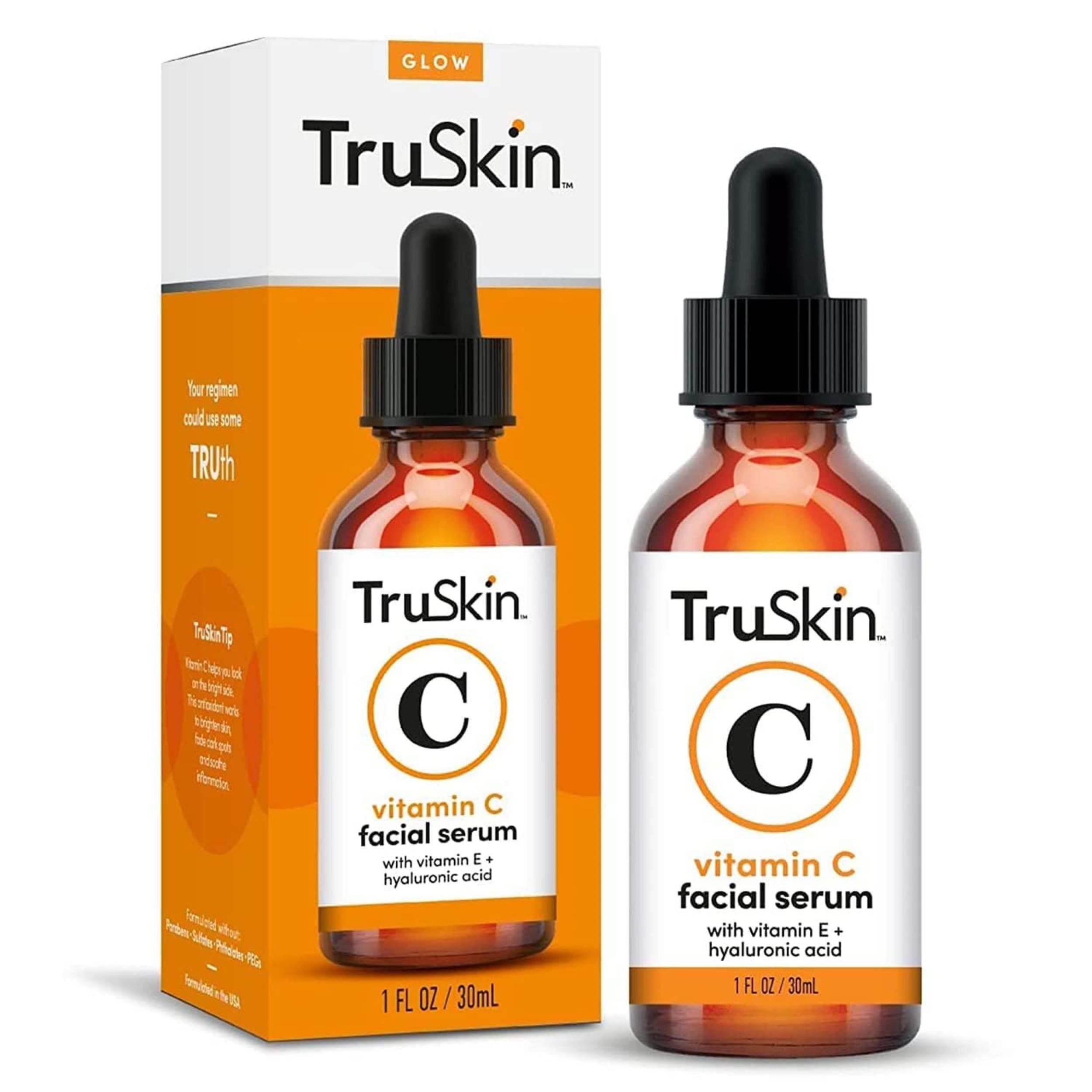 TruSkin Vitamin C Serum for Face – Anti Aging Face Serum with Vitamin C, Hyaluronic Acid, All Skin Types, 1 fl oz - image 1 of 12