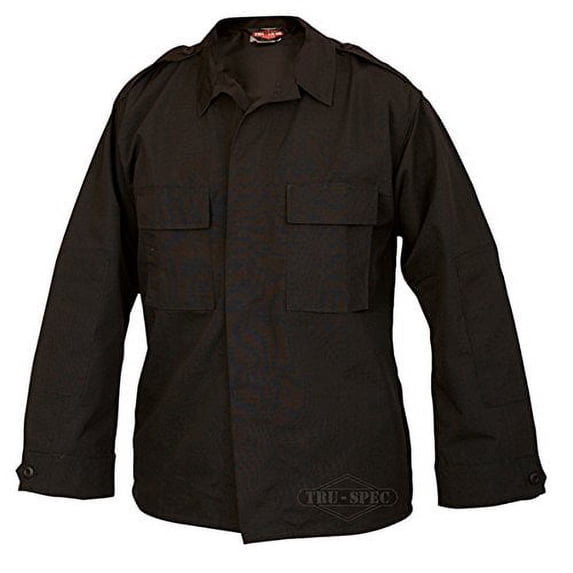 Tru-Spec 1360 Mens Long Sleeve Tactical Shirt, Black