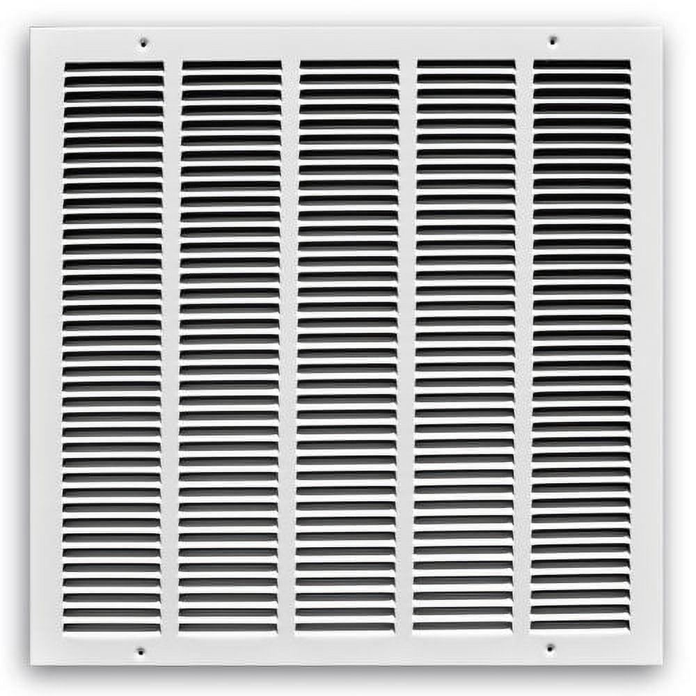 Truaire Rückluftgitter 25,4 X 20,3 Cm – Weiß, Stahl, Pulverbeschichtet, Für Heizung/Klima, Seiten- Oder Deckenmontage