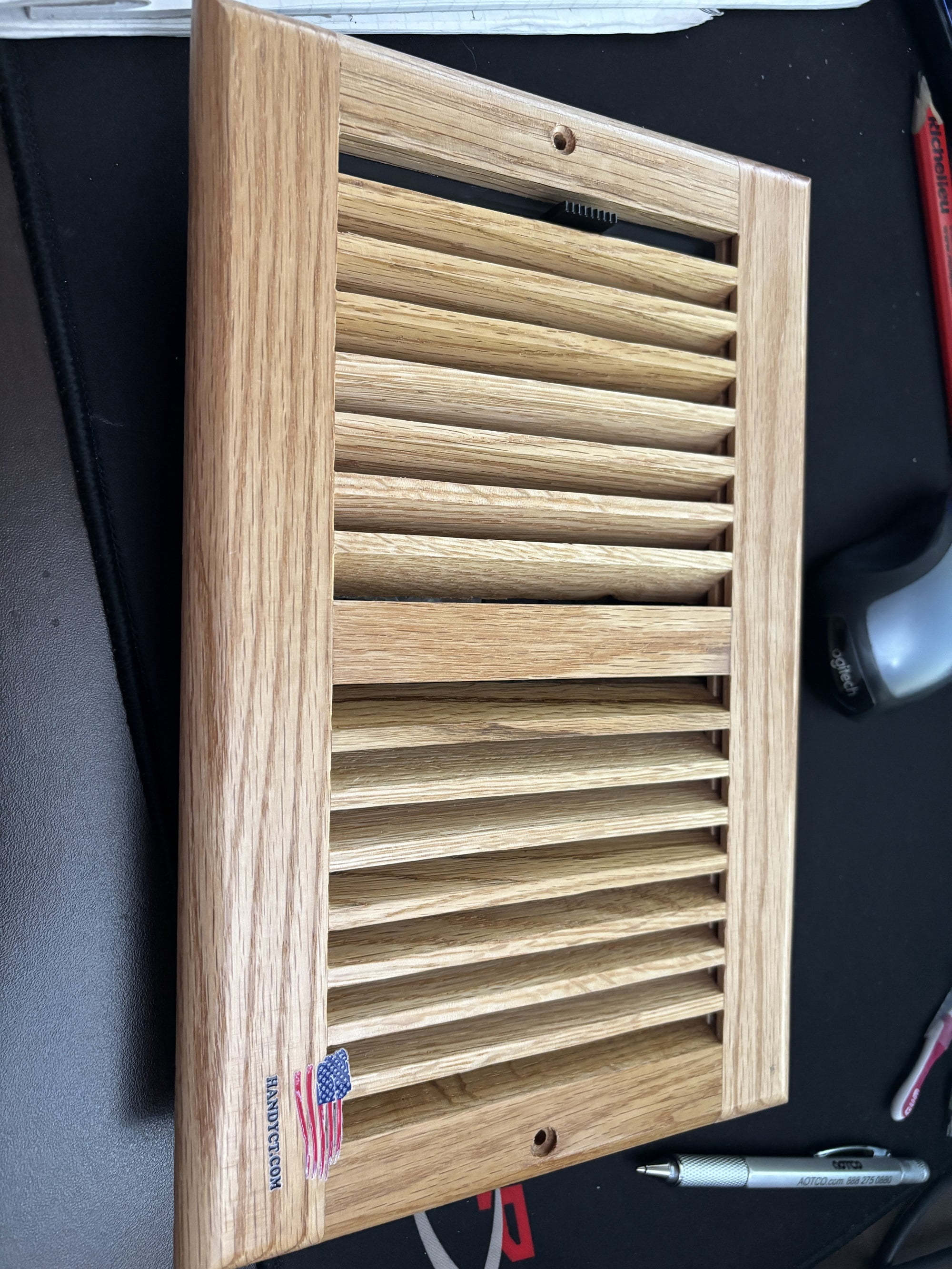 06X10  (Duct Opening Measurements) Solid Oak Floor Grille 6-Inch by 10 inches