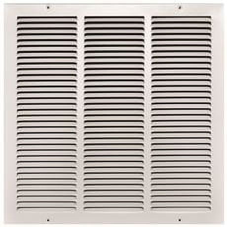 Truaire Stamped Face Return Air Grille, 18 In. X 18 In., White