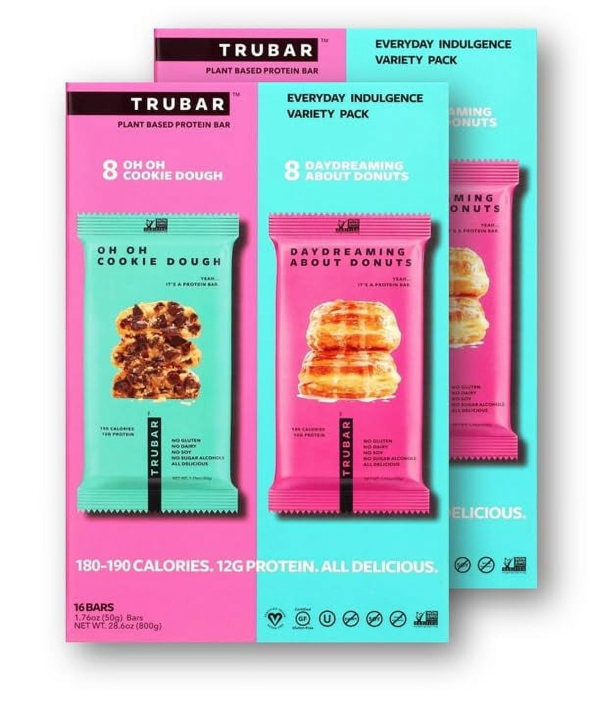Trubar Truwomen Plant Based Protein Bar Variety Pack Bundle - Pack of 2 ...