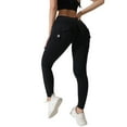 thumbnail image 1 of Trubkh Butt Lifting Leggings for Women No Front Seam Leggings for Women Scrunch Butt Leggings for Women Work Out Shorts Hiking Pants Buttlifting Shapewear Leggings for Women Black M, 1 of 7