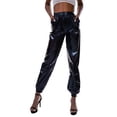 thumbnail image 1 of Trubkh Leather Pants for Women Faux Leather Leggings Womens Leather Pants for Women Summer Pants for Women Plus Size Pants Hiking Pants Women Black L, 1 of 5