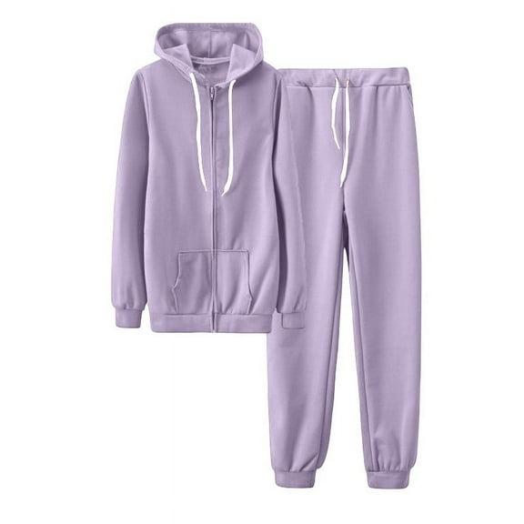 Trubkh Lounge Sets for Women 2 Piece Sets for Women Sweat Suits for Womens 2 Piece Womens 2 Piece Outfits Womens Lounge Set Pj Set Casual Outfits for Women Purple 2xl