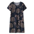 thumbnail image 1 of Trubkh Nightgowns for Women Sleep Shirts for Women Short Sleeve Nightgowns for Women Nightgowns for Women Plus Size Pajama Shirts for Women Womens Gowns Sleepwear D a, 1 of 2