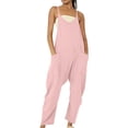 thumbnail image 1 of Trubkh Spaghetti Strap Romper Jumpsuits for Women Womens Jumpers and Rompers Denim Jumpsuit for Women Overall Shorts Overall Shorts for Women Rompers Summer Red 3 3xl, 1 of 5