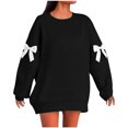 thumbnail image 1 of Trubkh Sweatshirts for Women Womens Sweat Shirts No Hood Sweatshirts for Women Trendy Sweatshirts Women Crewneck Sweatshirts Women Embroidered Sweatshirt Vintage Sweatshirt Black S, 1 of 6