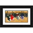 thumbnail image 1 of Truchet, Abel 14x9 Black Ornate Wood Framed with Double Matting Museum Art Print Titled - Les Danseuses, 1 of 4