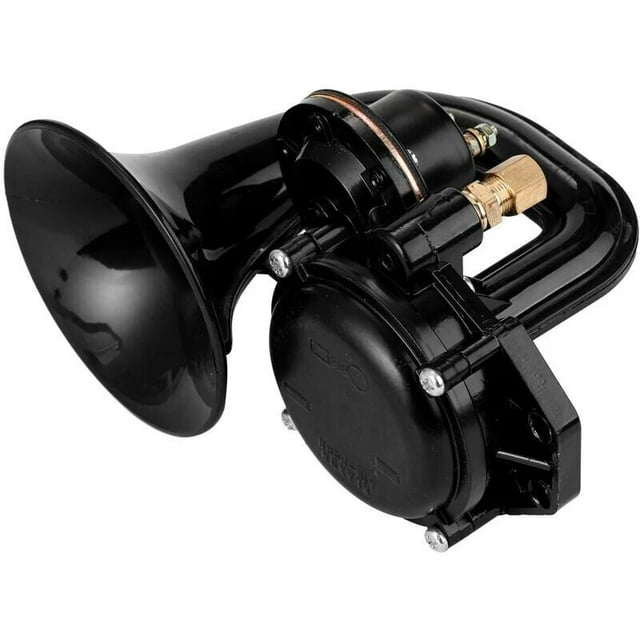 Truck 135db Loud Air Horn 12/24V SuperLoud Trumpet Air Horn with Flat
