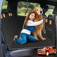 Truck Back Seat Extender for Dogs Large Size, Hard Bottom Dog Seat