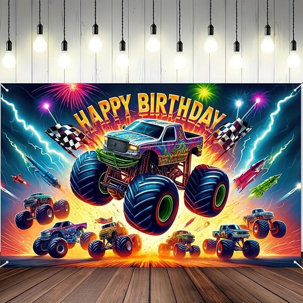 Shark & Fish Ocean Birthday Banner - 71x43 Inch Large Polyester Backdrop For Party Decor - View #10