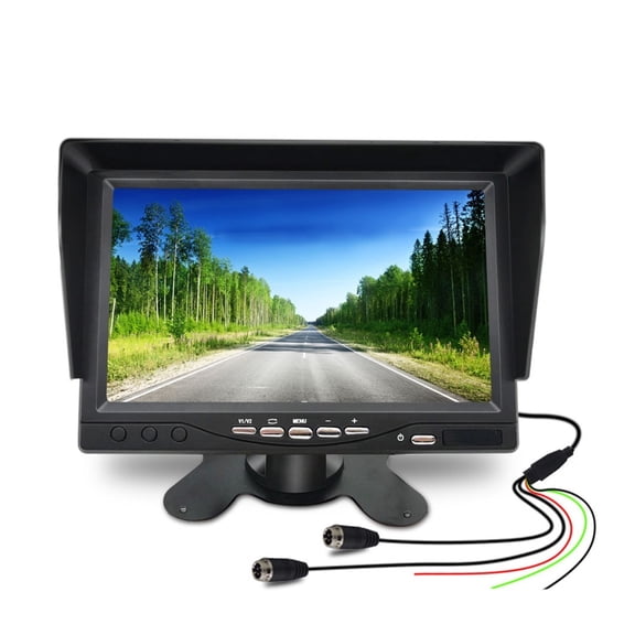 Truck Backup Camera For AHD Heavy Duty Night Vision Waterproof Vehicle Rear View Display For Truck/Trailer/Pickups/RV ,Flexible Double Bracket Installation