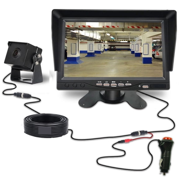 Truck Backup Camera For AHD Heavy Duty Night Vision Waterproof Vehicle Rear View Display For Truck/Trailer/Pickups/RV ,Flexible Double Bracket Installation