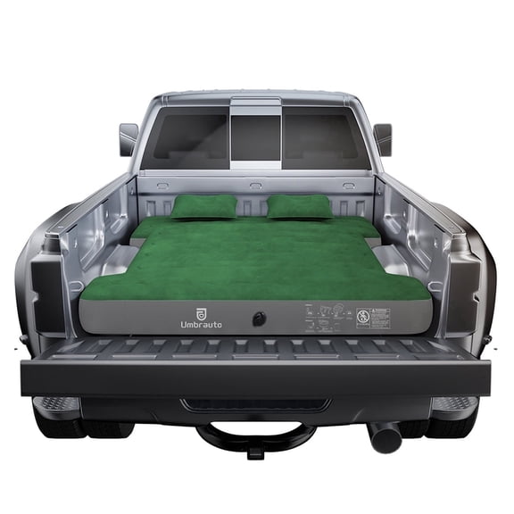 Truck Bed Air Mattress for 5.5'-5.8' Full Size Inflatable Short Pickup Truck Beds, Green