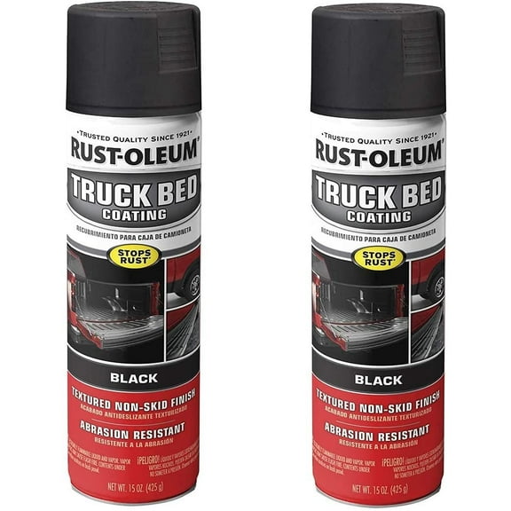 Truck Bed Coating Spray Paint, 2 Pack, Black, 2 Count