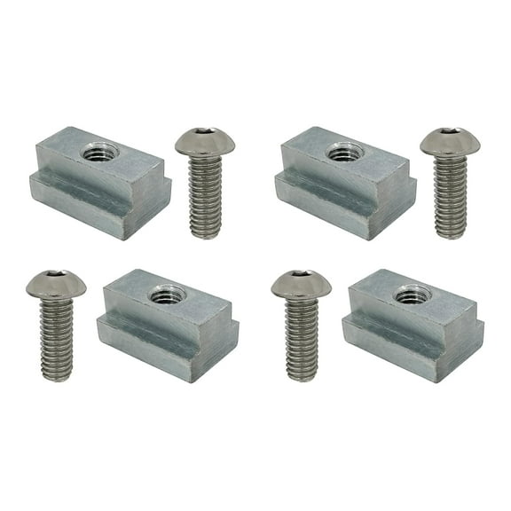 Truck Bed Deck Rail T Slot Nut Screw Kit Compatible with Toyota Tacoma & Tundra (4 Pack)