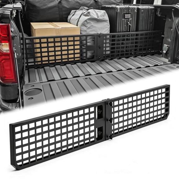 MKR Truck Bed Divider Cargo Manager Molle Panel for 2019-2025 Chevy Silverado&GMC Sierra 1500 Cargo Divider Pickup Truck Organizer
