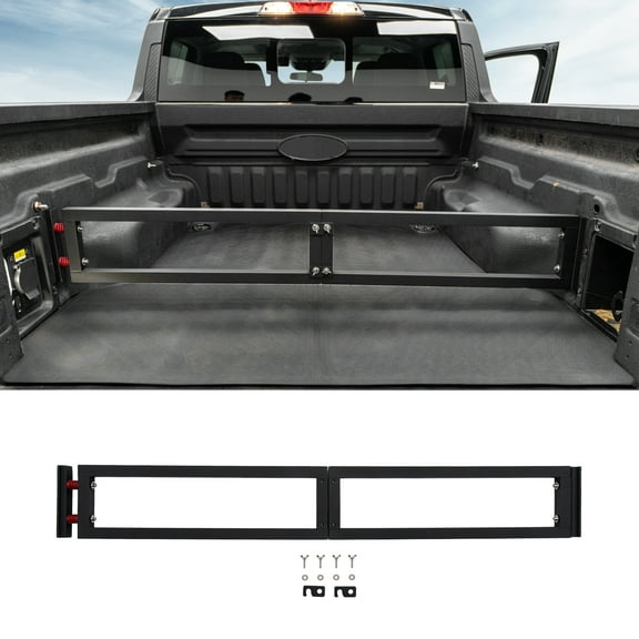 Truck Bed Divider for 2022-2025 Ford Maverick Cargo Divider Trunk Organizer Aluminum Alloy Luggage Divider Replacement