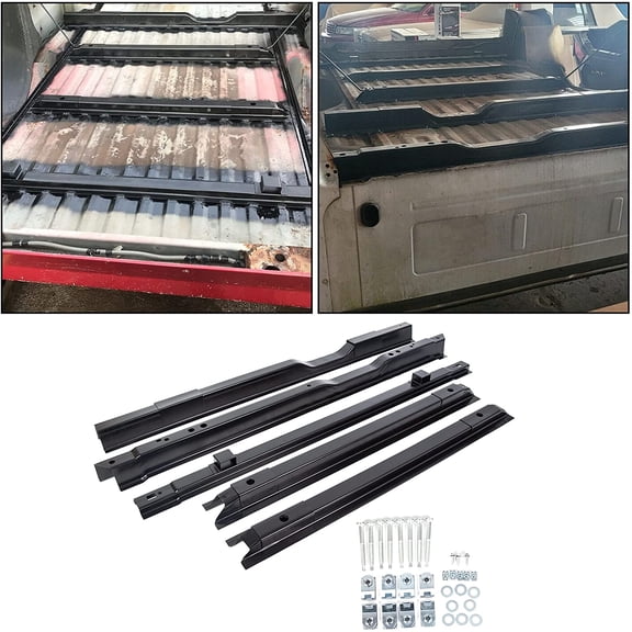 Truck Bed Floor Support Rails Brace Crossmember Kit 5 Rails for 1999-2018 Ford F250 F350 F450 Super Duty
