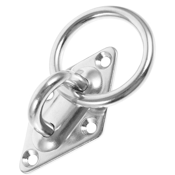 Truck Bed Hooks Car Accessories Truck Trailer Pull Tab Rope Tow Hook Eye Plate Stainless Steel Silver 6.00X3.90X3.00CM