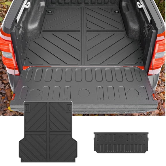 Truck Bed Mat for 2022-2025 2026 Ford Maverick Bed Liner Protector Tailgate Protector Cargo Mat TPE Cargo Linder for 2024 Maverick Accessories (Truck Bed Mat+Tailgate Mat)
