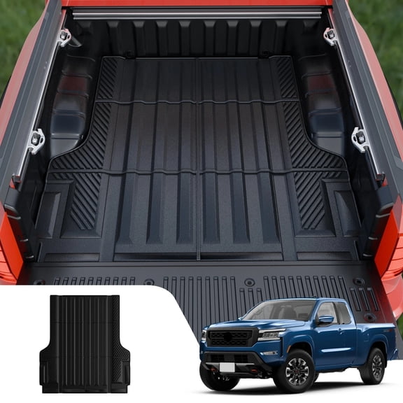 Truck Bed Mat Compatible with 2022-2025 Nissan Frontier 5 Ft Truck Bed Liner All Weather Bed Liner 2024 Frontier Accessories (2022-2025,5Ft Bed Mat)