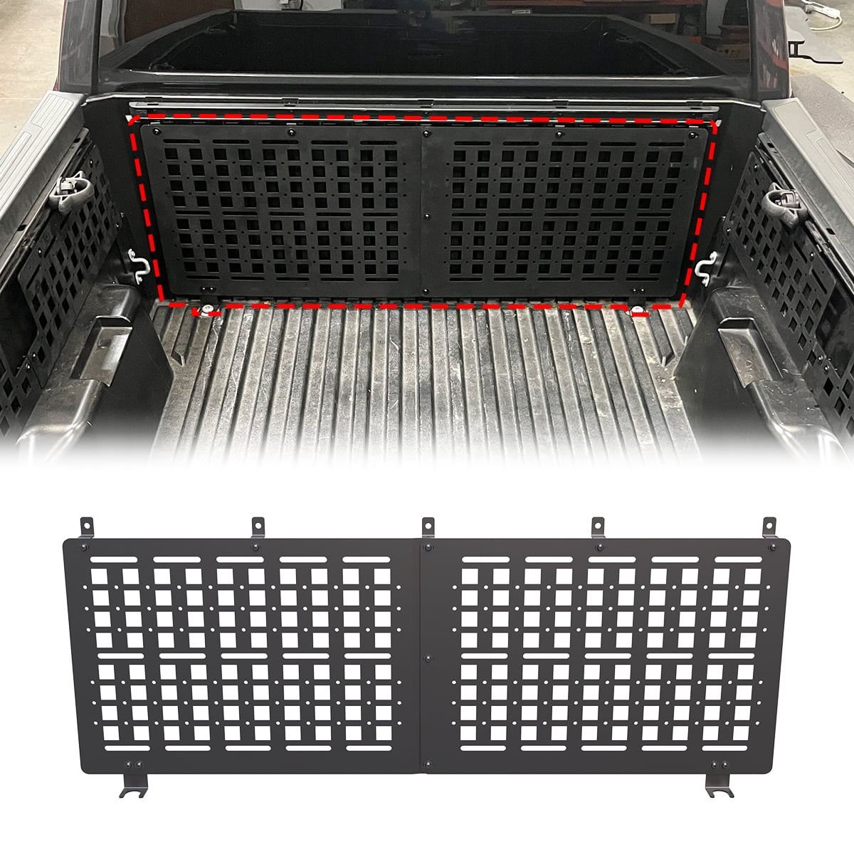 Truck Bed Molle Panels Fit for Toyota Tacoma 2024 2025,Heavy Duty Steel Molle Panels